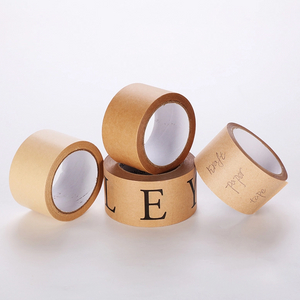 packing gummed Striped Kraft Paper Tape for Carton Sealing