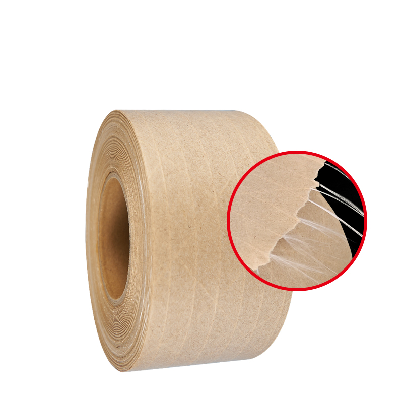 Writable Reinforced Wet Water Kraft Paper Box Tape Recyclable