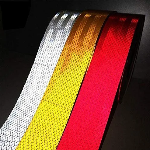 Red White Reflective Safety Ribbon Tape for Car