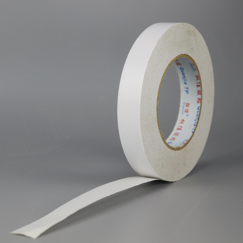 Easy To Tear High Viscous Tissue Paper Double Sided Tape Outdoor Use