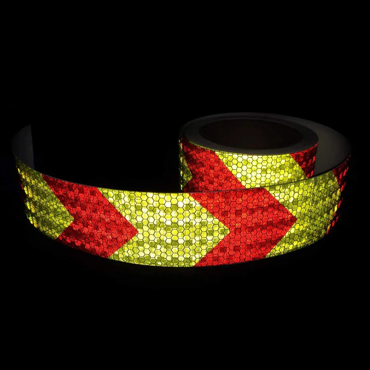 A Grade Yellow And Black Reflective Tape for Trailers