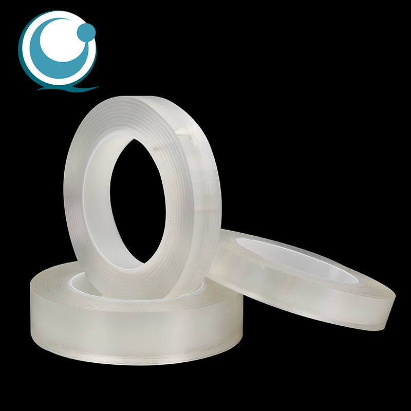 Double Sided Washable Waterproof Reusable Strong Gel Transparent Nano Suction Adhesive Tape