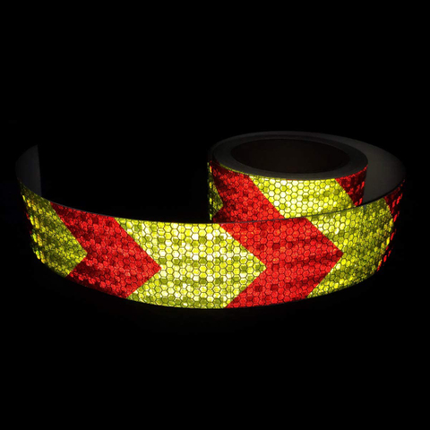 DOT-C2 Reflective Tape Red White Waterproof Self Adhesive Trailer Reflective Sticker Outdoor Safety Caution Reflector