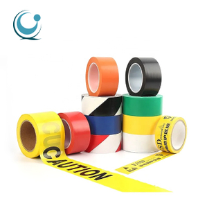 Custom Printed Non Adhesive Plastic Barrier Yellow Caution Warning Tape