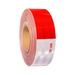 DOT-C2 Reflective Tape Red White Waterproof Self Adhesive Trailer Reflective Sticker Outdoor Safety Caution Reflector